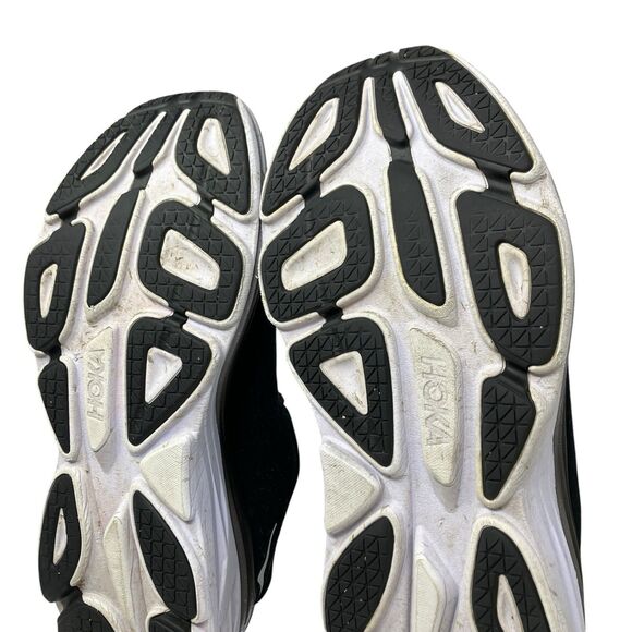 Hoka One One Sneakers Mens 13 D Black Bondi 8 Classic Running Shoes 1123202 BWHT